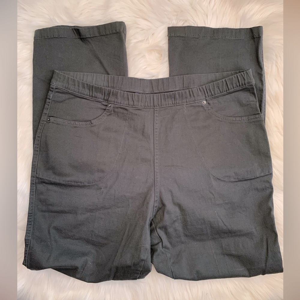 Women's Gray Denim Jeggings L